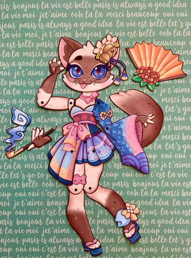 Paper Puppet (made to order)